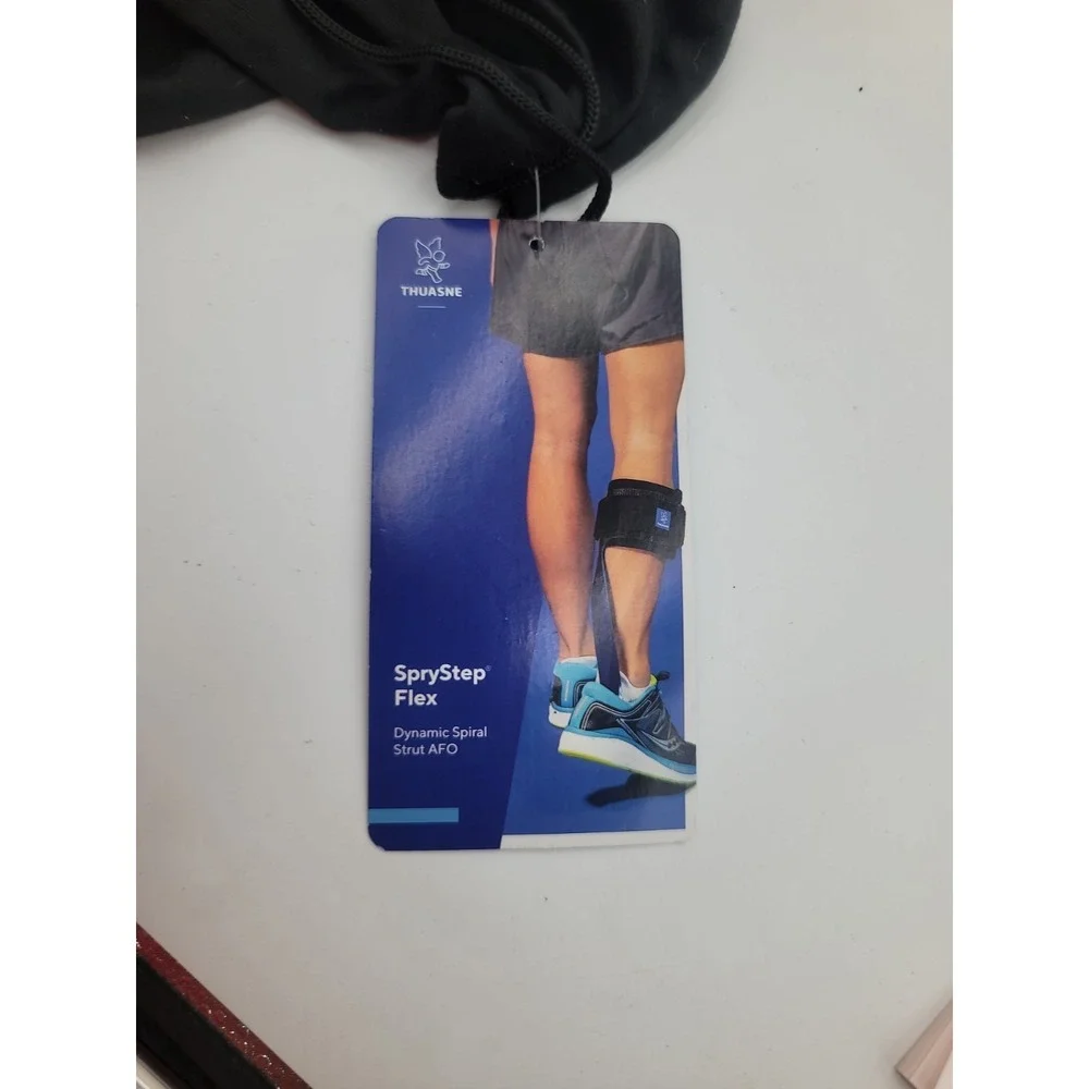 Thuasne SpryStep Flex Composite Leg & Foot Brace SM Right Blue Carbon AFO
